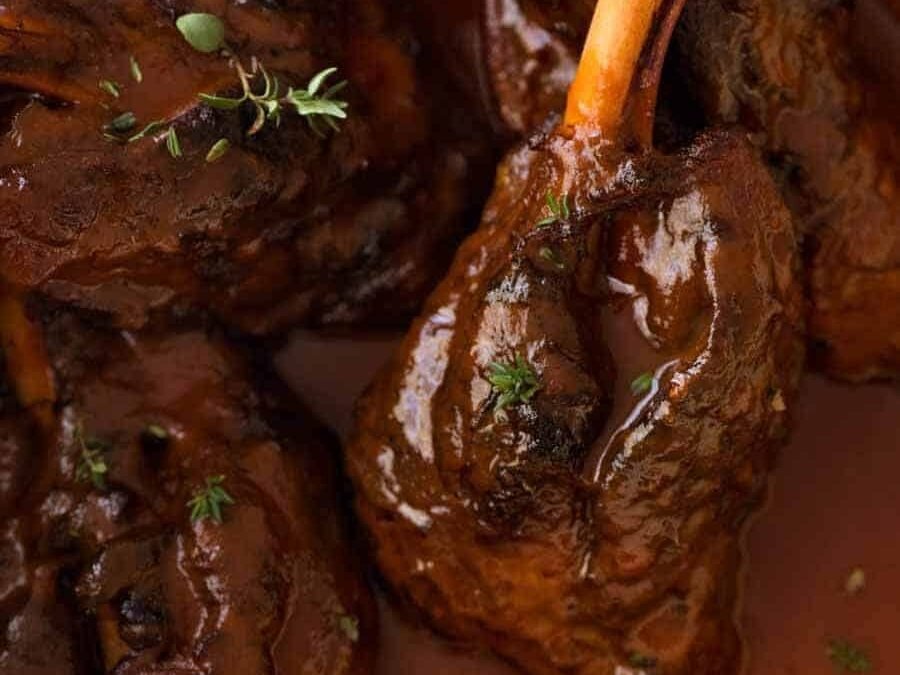 Lamb Shanks in Red Wine Sauce